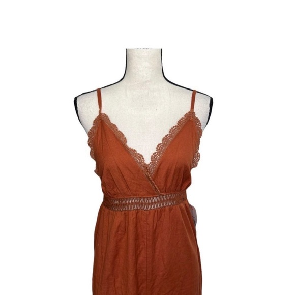 BILLABONG Burnt Orange Jumpsuit. Size M NWT - Picture 9 of 13